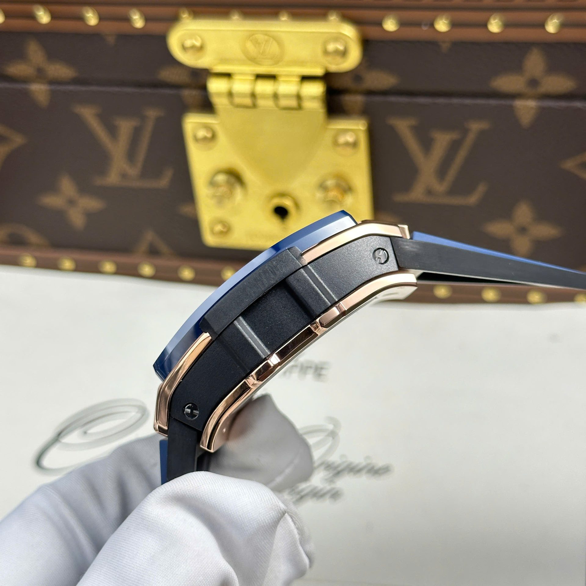 Hublot Spirit Of Big Bang Best Replica 11 Watch Bezel Ceramic Blue BBF Factory 42mm