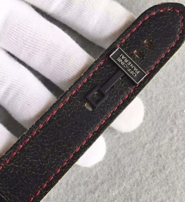 Replica Panerai PAM514 Bamford PVD Black Dial Distressed Leather Strap