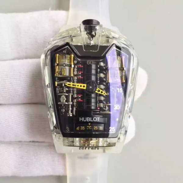 Replica Hublot MP-05 Laferrari Sapphire Limited Edition Skeleton Dial Yellow