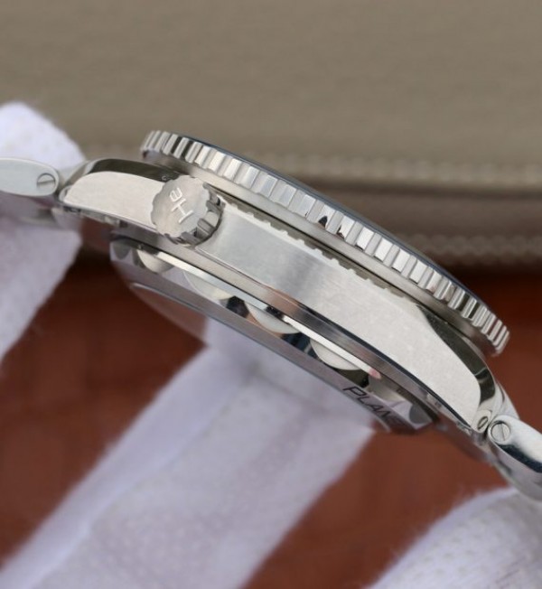 Replica Omega OMF Planet Ocean Master Chronometer Blue LiquidMetal SS Bracelet A9900
