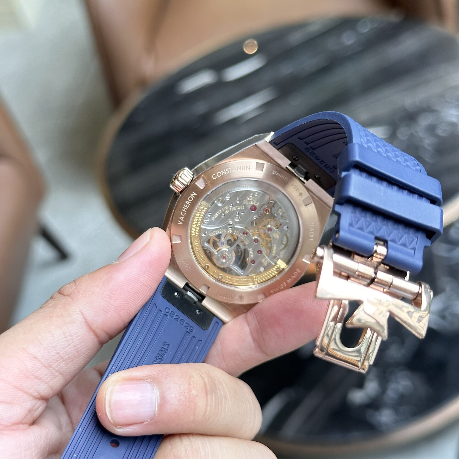 Vacheron Constantin Overseas 6000V Tourbillon Rubber Strap Replica Watch 42.5mm