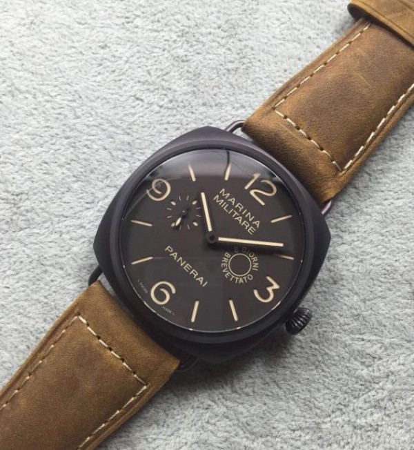 Replica Panerai Radiomir PAM339 Composite Brown Dial Asso Strap