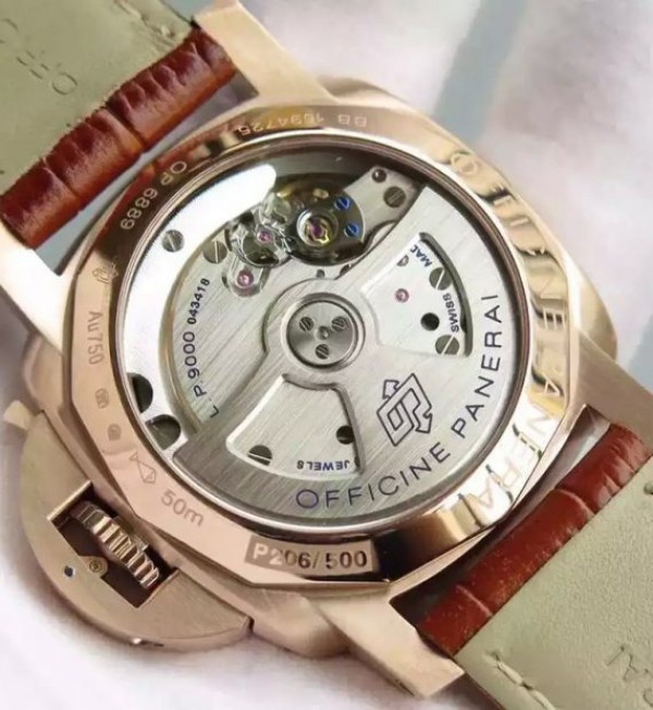 Replica Panerai ZF PAM393 Ladies RG Leather Strap P9000