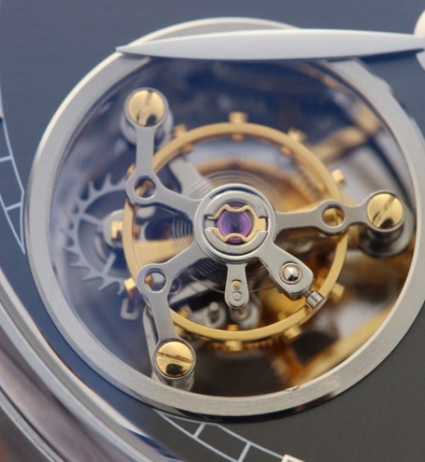Replica IWC BM Portuguese Tourbillon Gray Dial Leather Strap