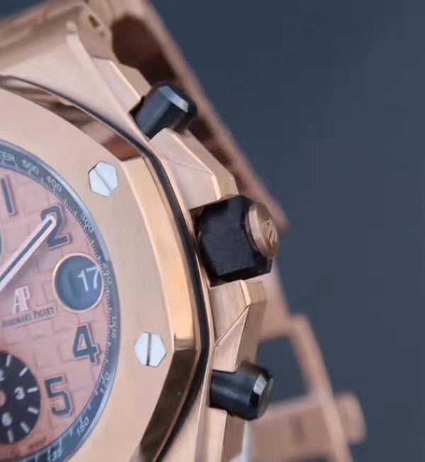 Replica Audemars Piguet JF Royal Oak Offshore Gold Theme 26470OR RG Bracelet A3126