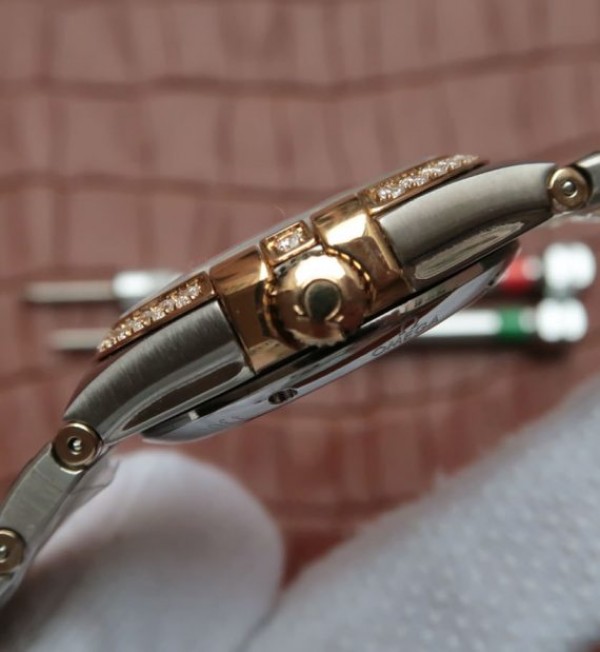 Replica Omega V6 Constellation 123.20.35 SS White Textured Dial