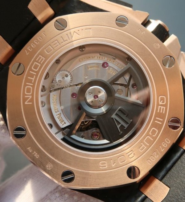 Replica Audemars Piguet JF Royal Oak Offshore 2017 RG Updated Black Ceramic Bezel A3126
