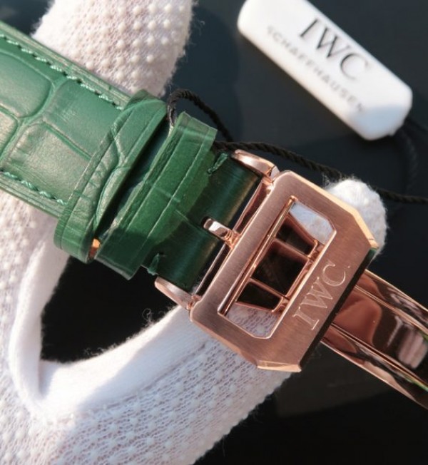 Replica IWC YLF Portuguese RG IW5242 Green Dial Gold Makers