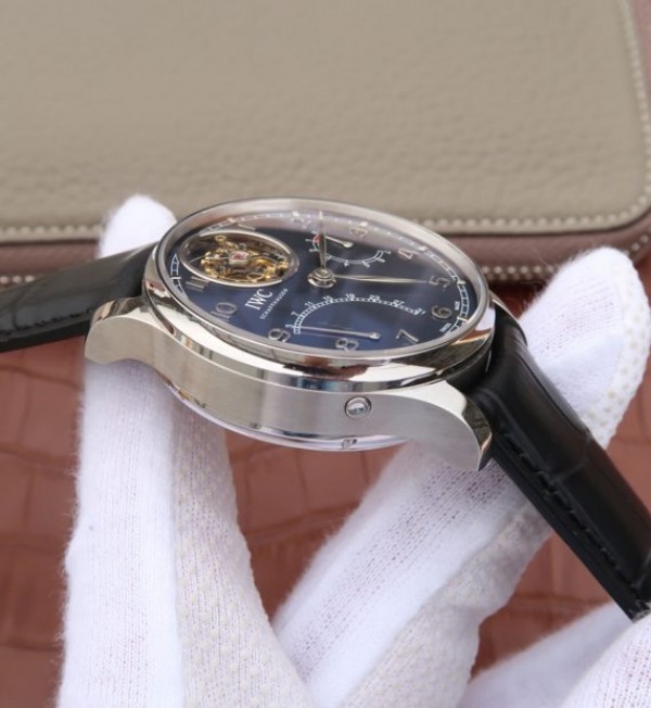 Replica IWC AZ Portuguese Tourbillon IW5046 Blue Dial