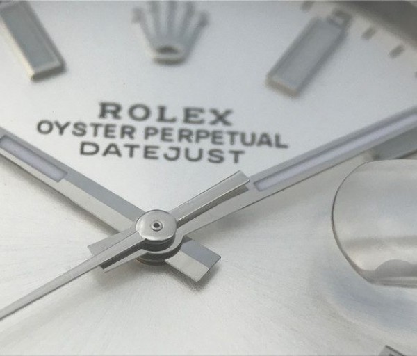 Replica Rolex DateJust 41mm 126300 Noob Polished Bezel Silver Dial Stick Markers Bracelet A3235