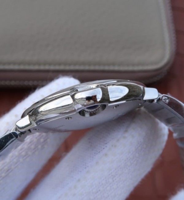 Replica Cartier V6F Ballon Bleu 36mm White Dial SS Bracelet Ronda Quartz