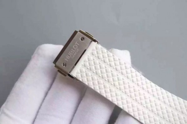 Replica Hublot Big Bang Caviar Chrono 44mm White Ceramic White Dial Rubber Strap A7750