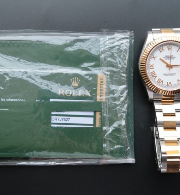 Replica Rolex DateJust II 126333 SS/YG White Dial Roman Marker SS/YG Bracelet A3136