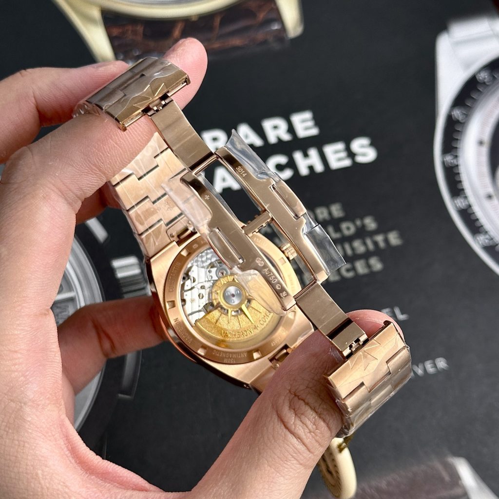 Vacheron Constantin Replica Watch Overseas 4500V Rose Gold Blue Dial PPF 41mm