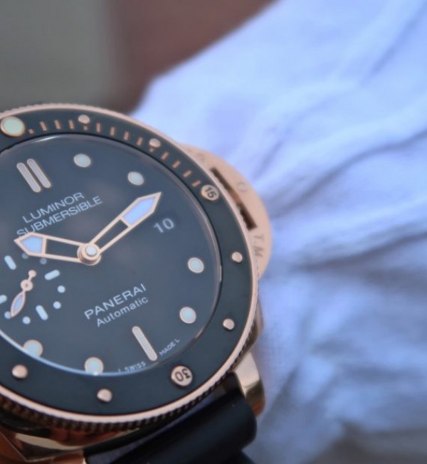 Replica Panerai ZF Luminor Submersible PAM684 RG Rubber Strap P.9010