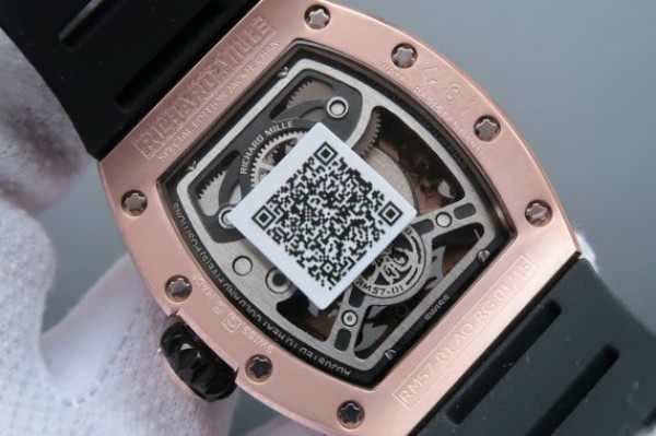 Replica Richard Mille RM057 Dragon Phoenix RG Case SS Dragon Dial Black Rubber Strap