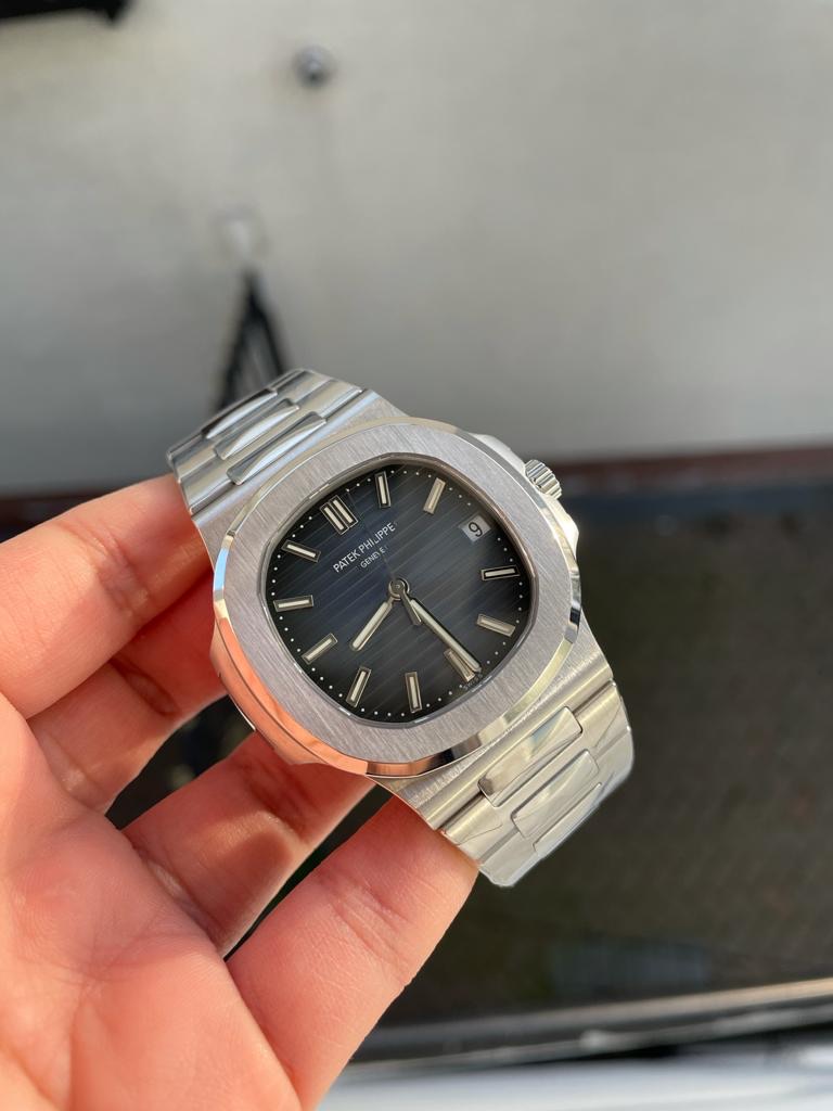 Replica PATEK PHILIPPE Nautilus 5711 PPF 1:1 Best Edition Gray Textured Dial on SS Bracelet 324CS