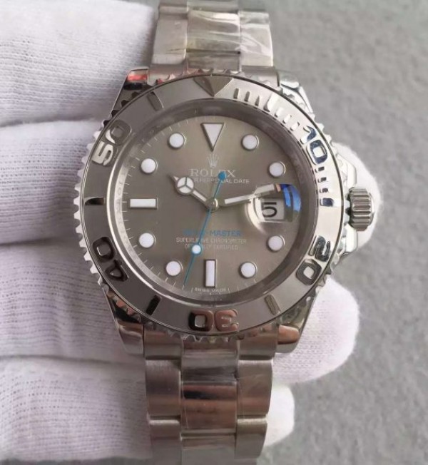 Replica Rolex Yacht-Master 116622 Noob Silver Dial SS Bracelet SA3135