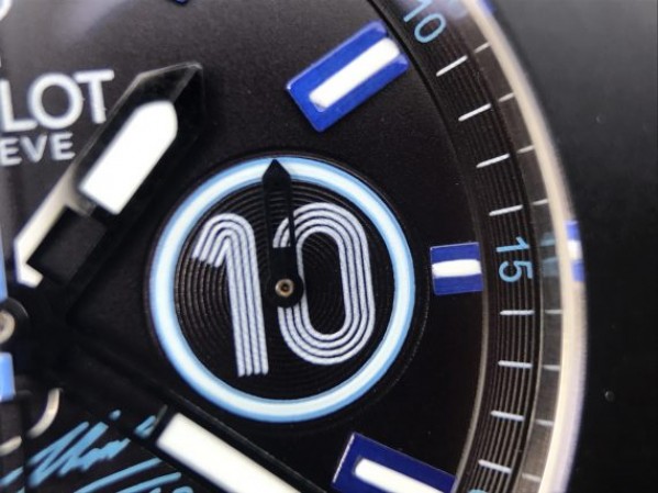 Replica Hublot Big Bang Full Ceramic Maradona Limited Edition Black Gummy Strap A7750