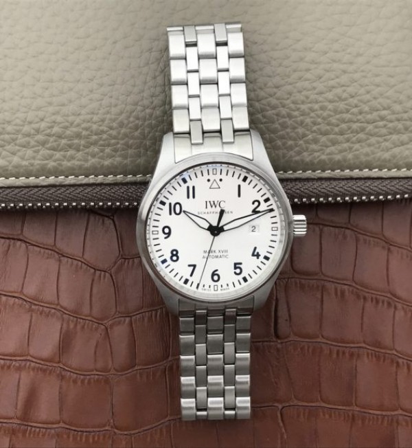 Replica IWC XF Mark XVIII IW3270 White Dial SS Bracelet A2892