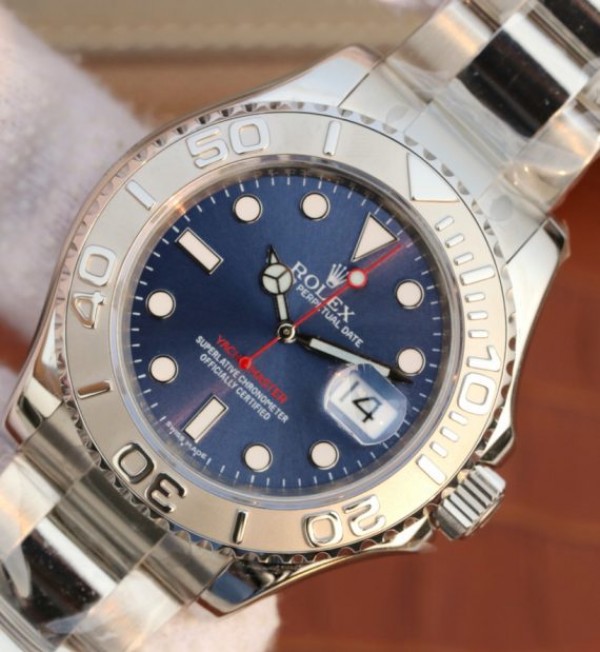 Replica Rolex Yacht-Master 116622 EW Blue Dial SS Bracelet A3135