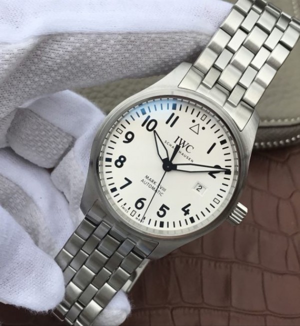 Replica IWC XF Mark XVIII IW3270 White Dial SS Bracelet A2892