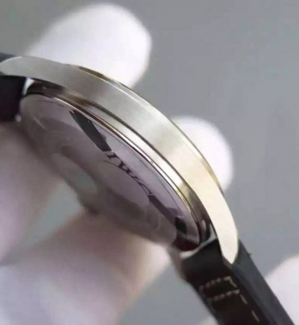Replica IWC MKF Mark XVI Silver Dial Black Leather Strap A2892