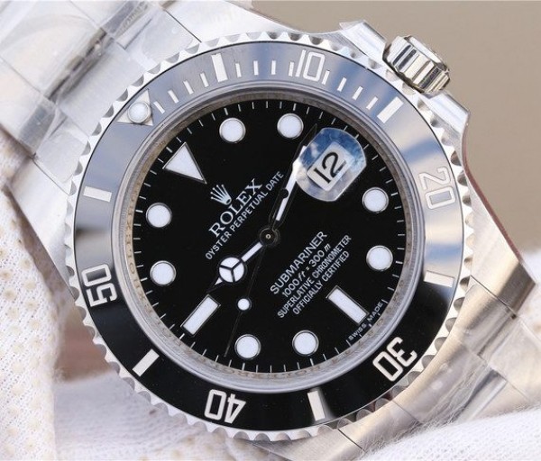 Replica Rolex Submariner 116610 LN Black Ceramic VRF SS Bracelet A2836