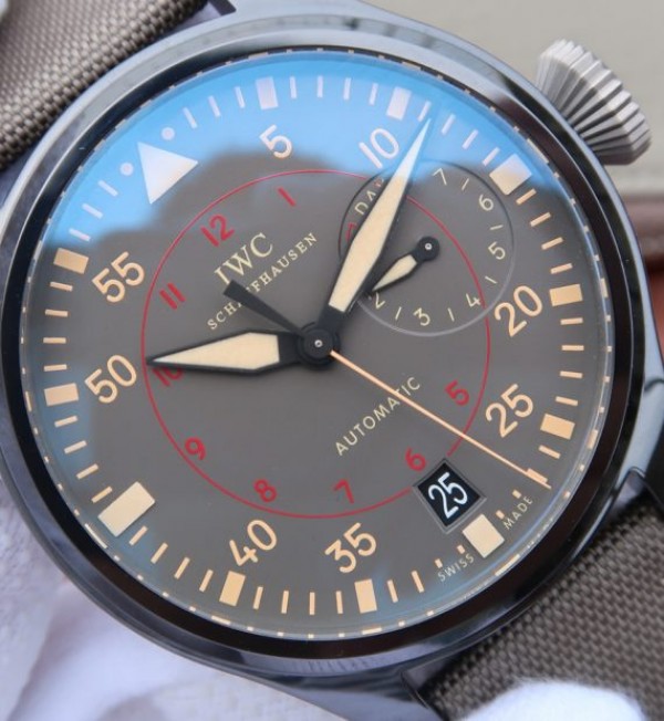 Replica IWC ZF Big Pilot 48mm IW501902 Real Ceramic Nylon Strap