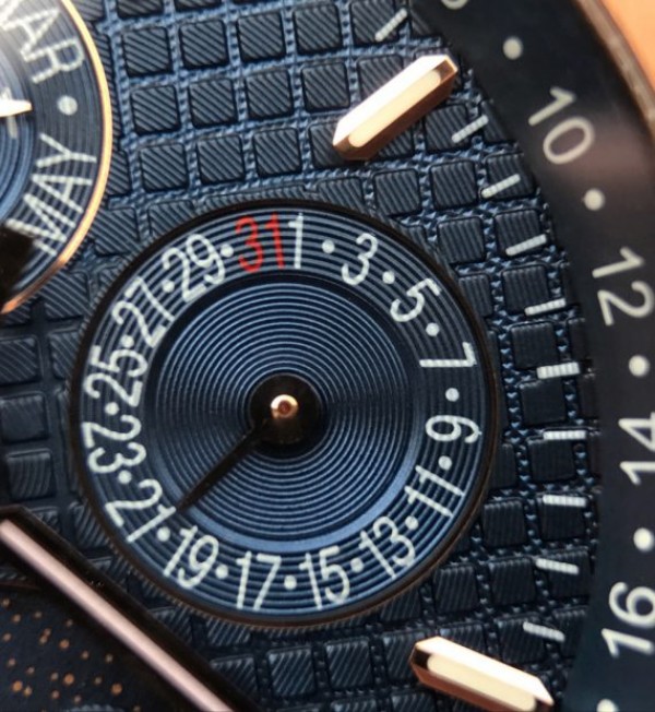 Replica Audemars Piguet JF Royal Oak 41mm 26574 RG Blue Dial Leather Strap A5134
