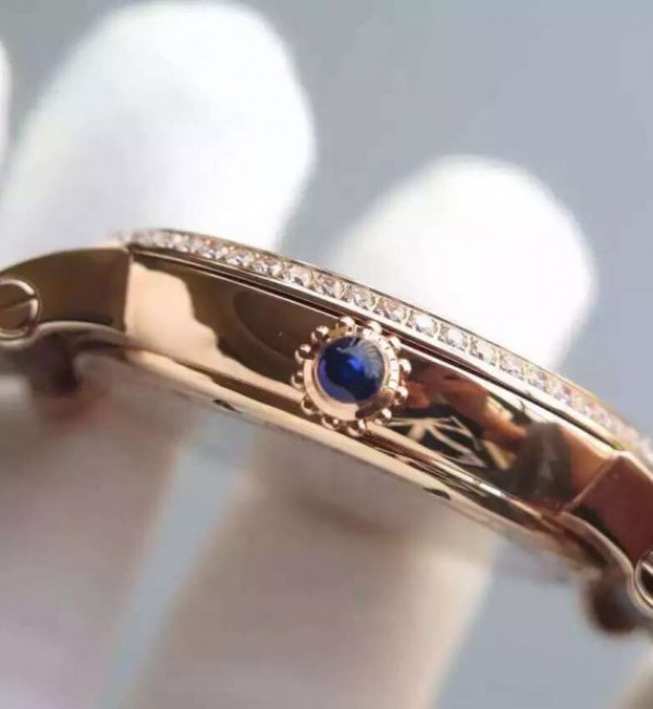 Replica Cartier Rotonde De Cartier Tourbillon RG Full Diamonds