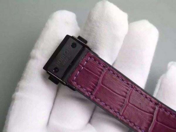 Replica Hublot Big Bang 41mm Tutti Frutti Maroon Caviar on Gummy Strap A2824