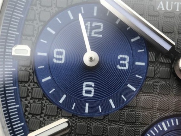 Replica Audemars Piguet Royal Oak Chronograph SS JHF Gray/Blue Dial SS Bracelet A7750