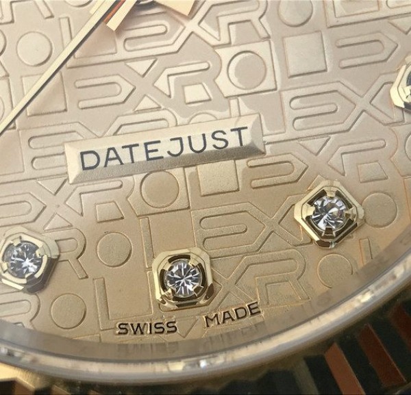 Replica Rolex DateJust 41mm SS/YG YG Textured Dial YG Wrapped Fluted Bezel SS/YG Bracelet A2836