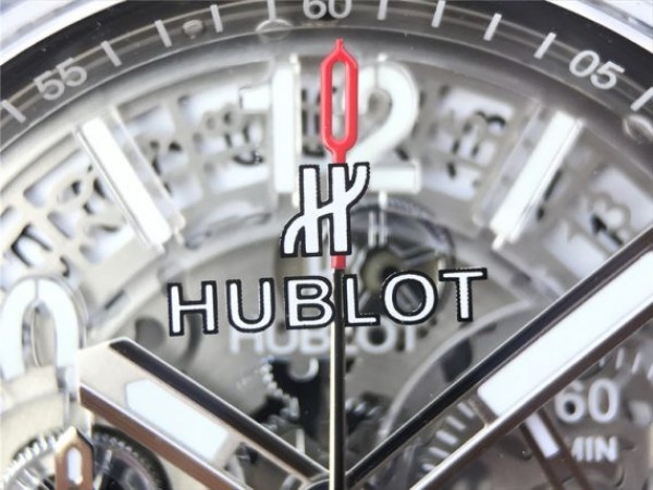 Replica Hublot Big Bang Unico Sapphire Plastic Case Skeleton Dial White Rubber Strap Jap Quartz