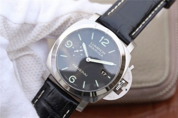 Replica Panerai PAM312 VSF Black Leather Strap P.9000 Super Clone