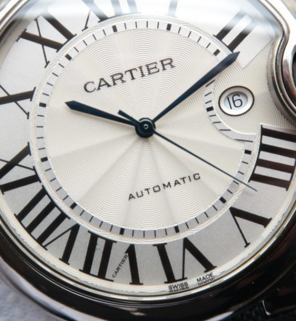 Replica Cartier Ballon Bleu 46mm SS White Dial Nylon Strap ETA 2824