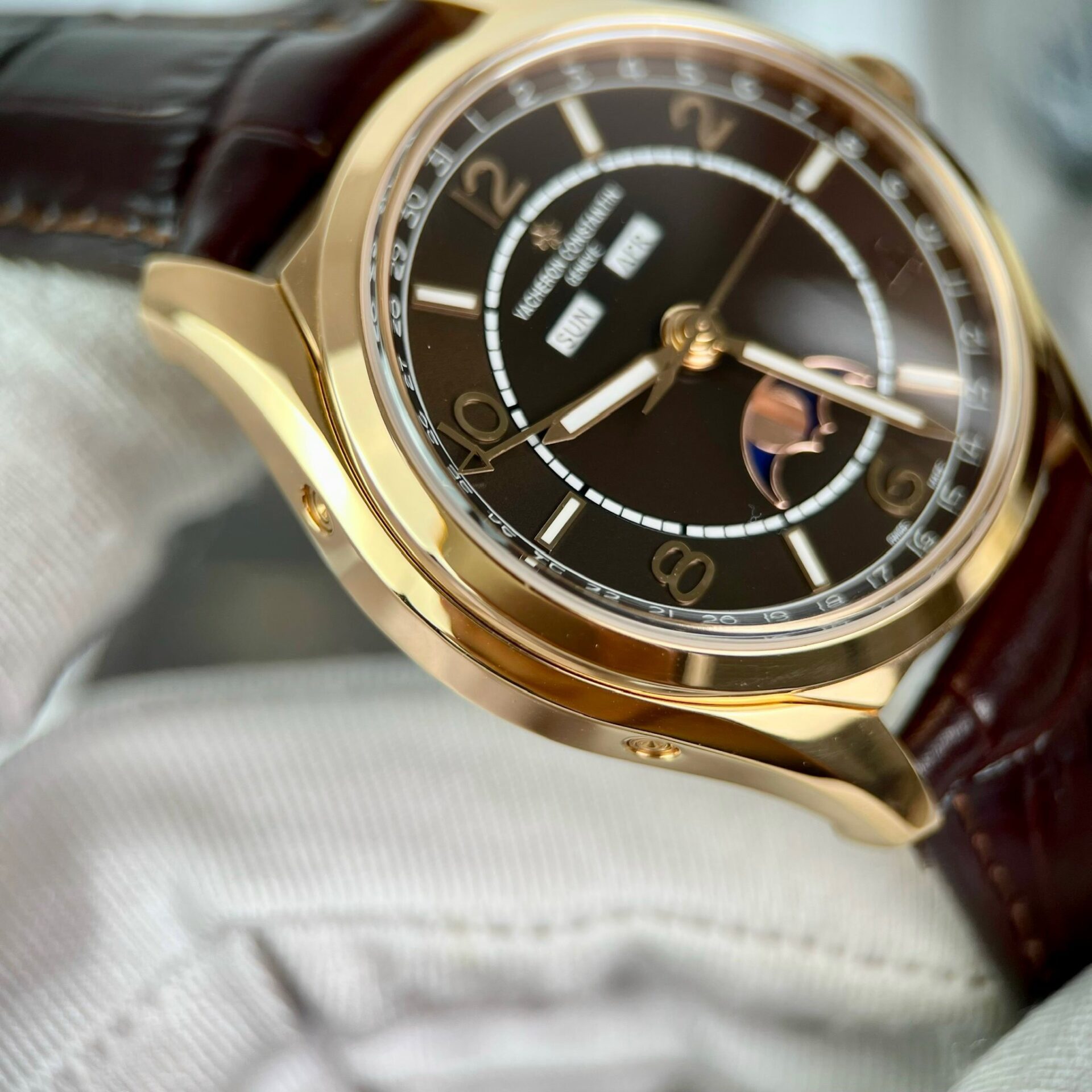 Vacheron Constantin 4000E Replica Watch Chocolate Dial ZF Factory 40mm