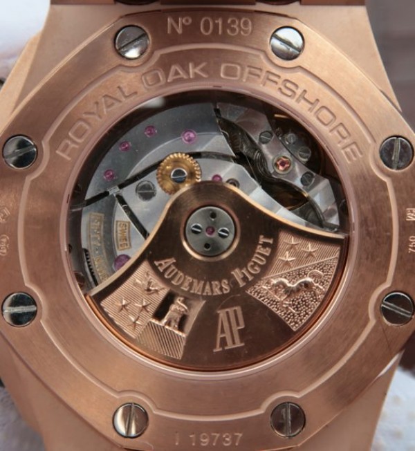Replica Audemars Piguet JF Royal Oak Offshore 26470OR Gold Theme Leather Strap A3126