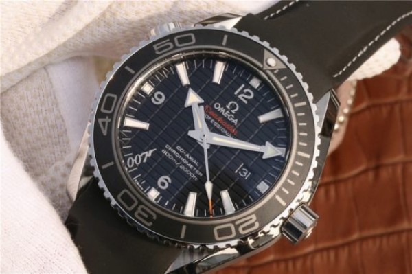 Replica Omega Planet Ocean Professional Ceramic Bezel 45mm OMF 007 Rubber Strap A8501