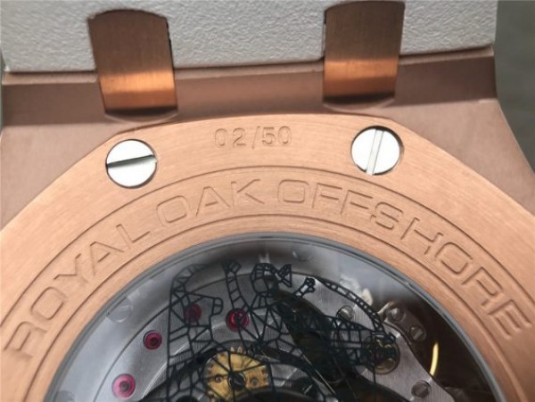 Replica Audemars Piguet Royal Oak Offshore 44mm RG Summer Edition JF White Rubber Strap A3126