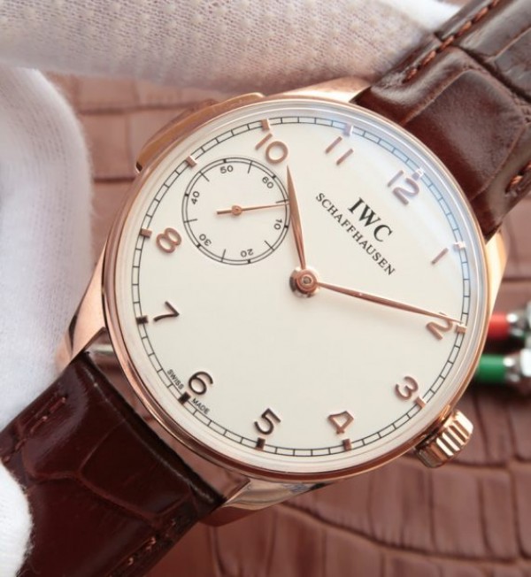 Replica IWC YLF Portuguese YG IW5242 White Dial A95290
