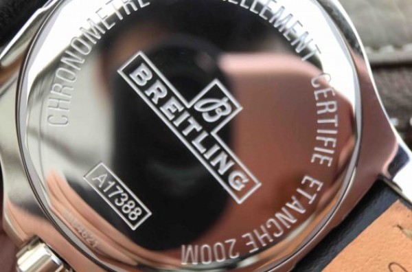 Replica Breitling Colt Automatic 44mm SS GF Black Textured Dial Black Leather Strap A2824