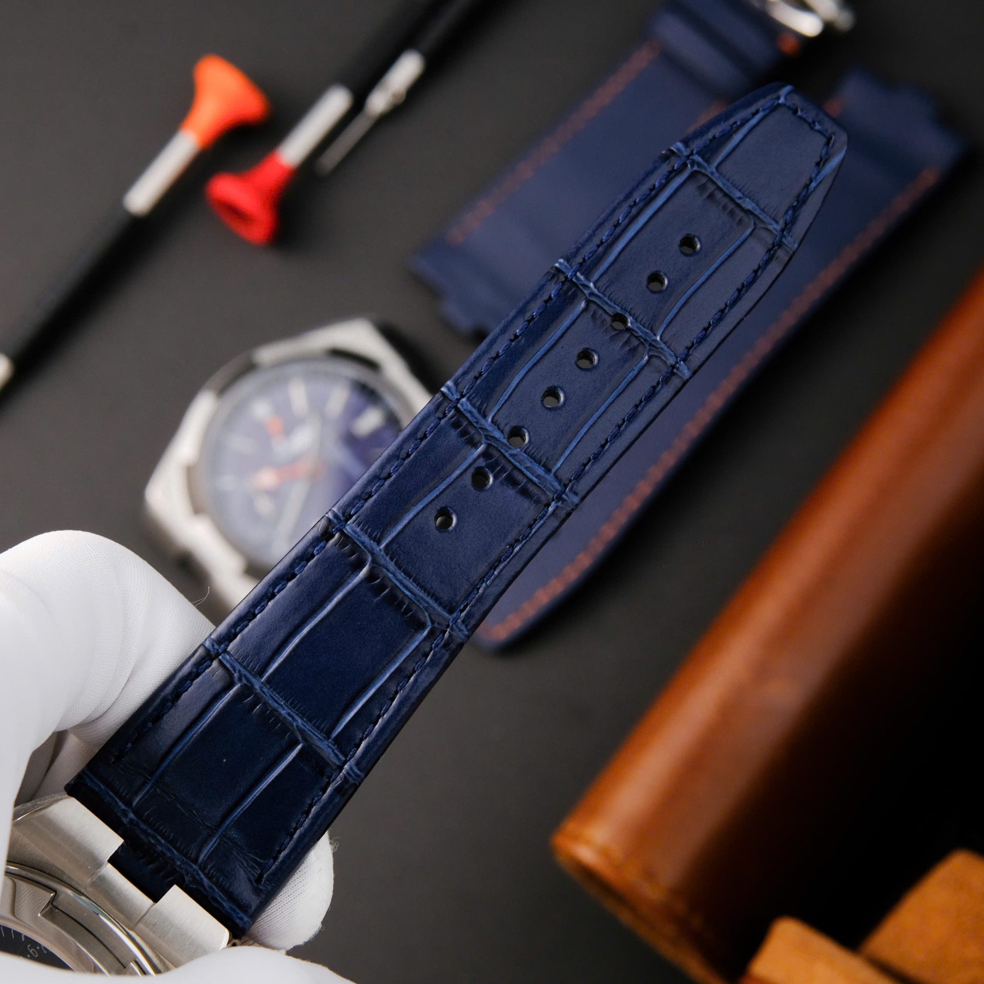 Vacheron Constantin Overseas Dual Time 7900V Replica Watch Blue Dial PZ Factory 41mm