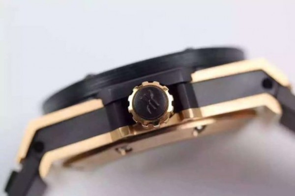 Replica Hublot Big Bang 44mm Vendome Real Tourbillon Rose Gold Black Rubber Strap