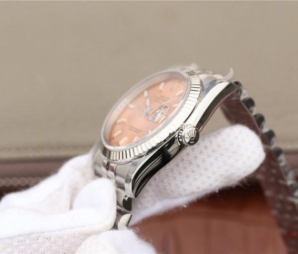 Replica Rolex DateJust 36mm SS 116234 ARF Pink Dial Stick Markers 904L SS Oyster Bracelet SA3135