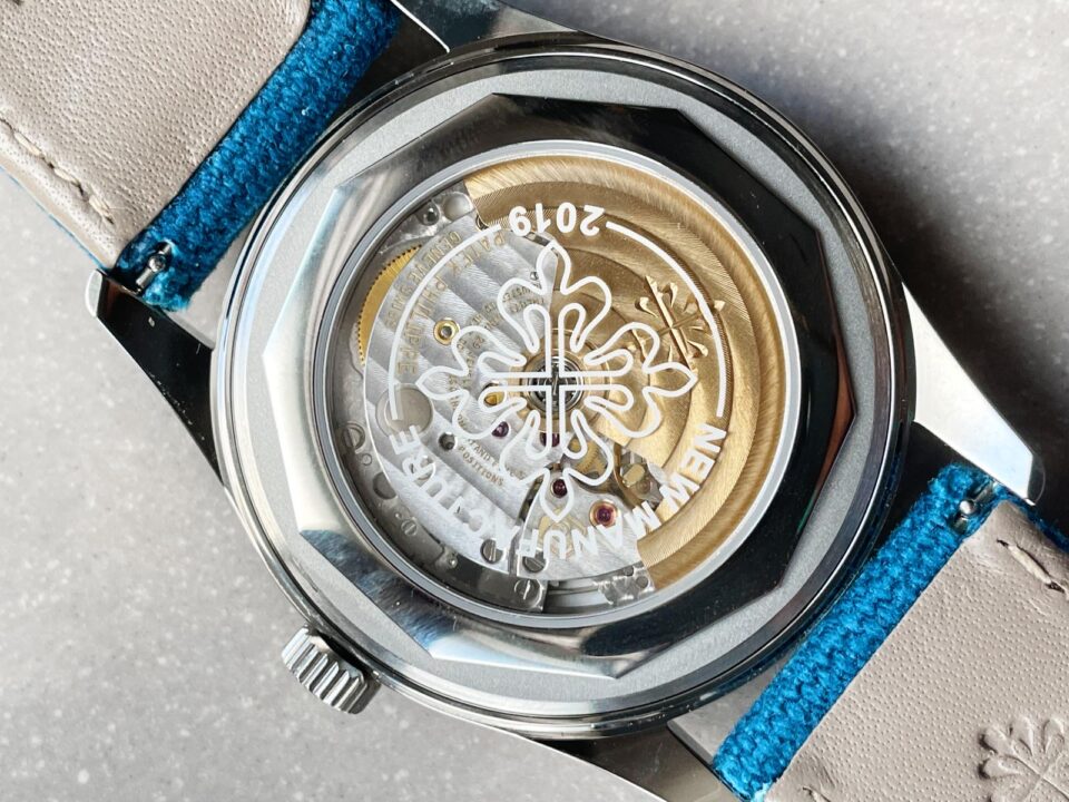 Replica PATEK PHILIPPE Calatrava 6007A-001 SS ZF 1:1 Best Edition Blue Dial on Blue Leather Strap A324CS