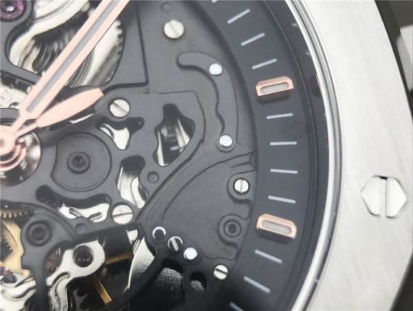 Replica Audemars Piguet Royal Oak 41mm Double Balance Wheel Openworked 15407 SS JF SS Bracelet A3132