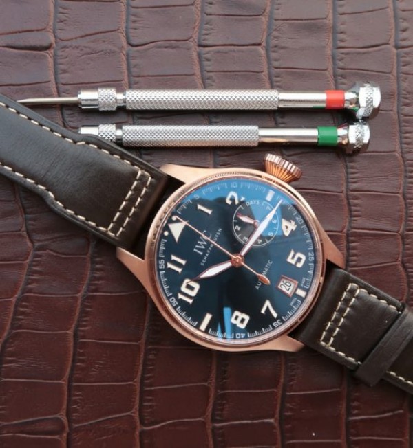 Replica IWC ZF Big Pilot IW500909 Le Petit Prince RG Leather Strap