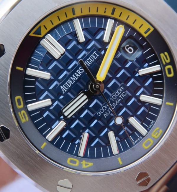 Replica Audemars Piguet JF Royal Oak Offshore Diver 2017 Blue 15710 Rubber Strap A3120